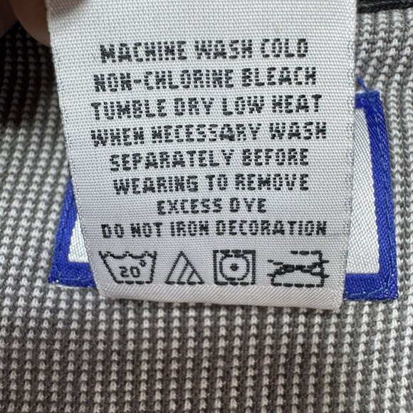 VTG 90s NFL Saints Polo Shirt L New Orleans Logo Athletic Black Gray Reebok - Picture 4 of 7